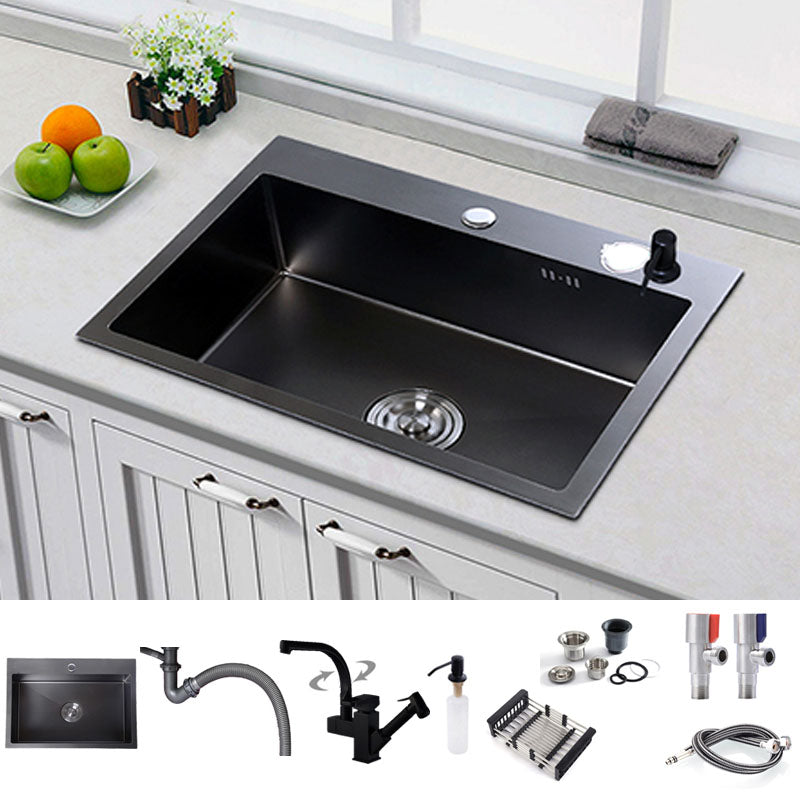 Modern Kitchen Faucet Stainless Rectangular Water Purification Kitchen Faucet Sink with Faucet Multifunctional Faucet Clearhalo 'Home Improvement' 'home_improvement' 'home_improvement_kitchen_sinks' 'Kitchen Remodel & Kitchen Fixtures' 'Kitchen Sinks & Faucet Components' 'Kitchen Sinks' 'kitchen_sinks' 7347077