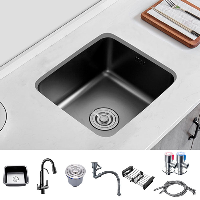 Kitchen Square Sink Stainless Multi-function Faucet Kitchen Sink Sink with Faucet Multifunctional Faucet Clearhalo 'Home Improvement' 'home_improvement' 'home_improvement_kitchen_sinks' 'Kitchen Remodel & Kitchen Fixtures' 'Kitchen Sinks & Faucet Components' 'Kitchen Sinks' 'kitchen_sinks' 7347136