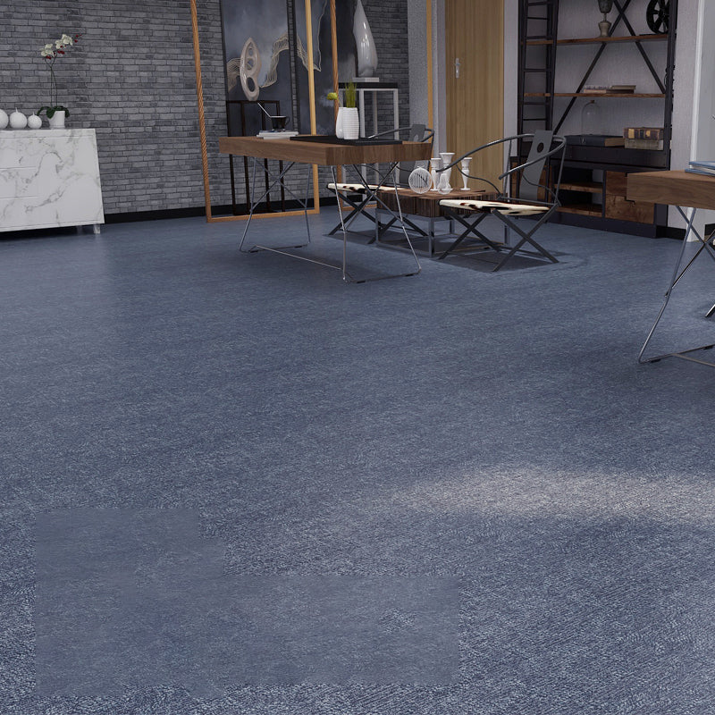 Scratch Resistant Plastic Floor Square Edge Peel & Stick Floor Tiles Dark Blue Clearhalo 'Flooring 'Home Improvement' 'home_improvement' 'home_improvement_vinyl_flooring' 'Vinyl Flooring' 'vinyl_flooring' Walls and Ceiling' 7347149