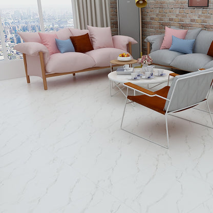 Scratch Resistant Plastic Floor Square Edge Peel & Stick Floor Tiles Cream Clearhalo 'Flooring 'Home Improvement' 'home_improvement' 'home_improvement_vinyl_flooring' 'Vinyl Flooring' 'vinyl_flooring' Walls and Ceiling' 7347160