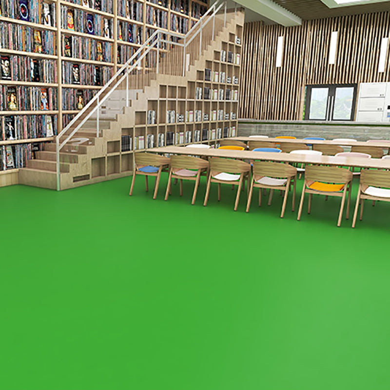Solid Color Plastic Floor Modern Water Resistant Square Edge Floor Tiles Green Clearhalo 'Flooring 'Home Improvement' 'home_improvement' 'home_improvement_vinyl_flooring' 'Vinyl Flooring' 'vinyl_flooring' Walls and Ceiling' 7347172