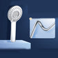 Round Self-Cleaning Hand Shower Adjustable Water Flow Wall-Mount Hand Shower White Silver Shower Head with Hose 3 Clearhalo 'Bathroom Remodel & Bathroom Fixtures' 'Home Improvement' 'home_improvement' 'home_improvement_shower_heads' 'Shower Heads' 'shower_heads' 'Showers & Bathtubs Plumbing' 'Showers & Bathtubs' 7347228