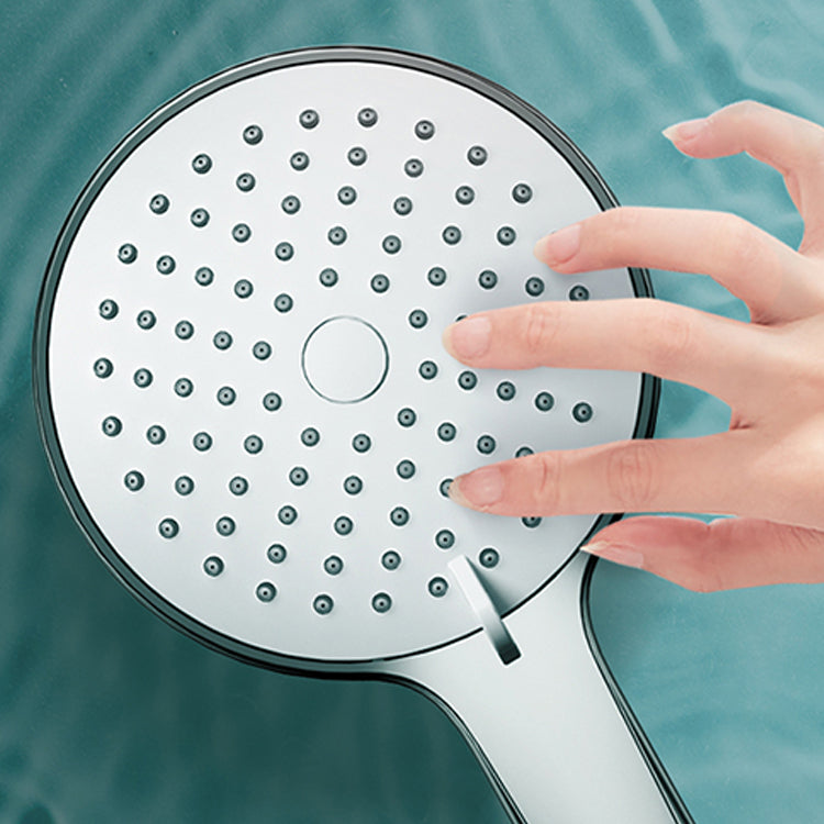 Round Self-Cleaning Hand Shower Adjustable Water Flow Wall-Mount Hand Shower Clearhalo 'Bathroom Remodel & Bathroom Fixtures' 'Home Improvement' 'home_improvement' 'home_improvement_shower_heads' 'Shower Heads' 'shower_heads' 'Showers & Bathtubs Plumbing' 'Showers & Bathtubs' 7347230