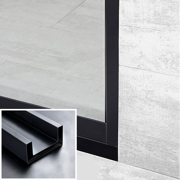 Black Single Sliding Shower Door Framed Tempered Shower Doors Clearhalo 'Bathroom Remodel & Bathroom Fixtures' 'Home Improvement' 'home_improvement' 'home_improvement_shower_tub_doors' 'Shower and Tub Doors' 'shower_tub_doors' 'Showers & Bathtubs' 7347286