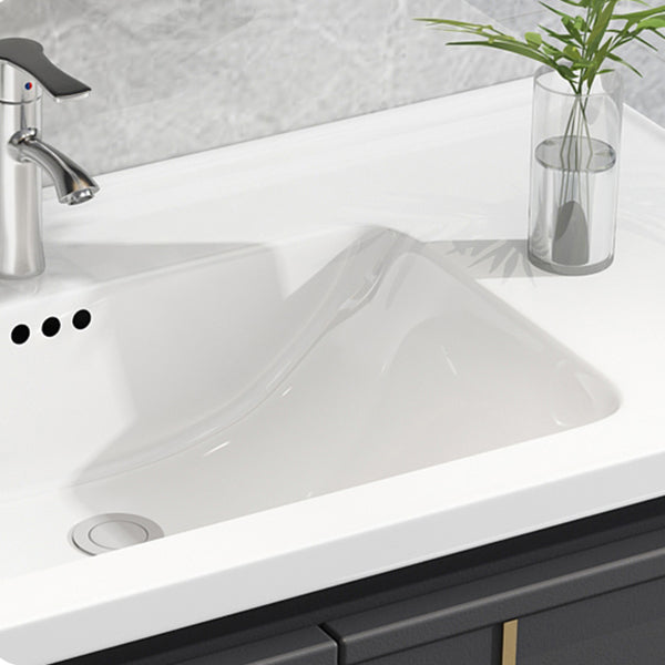 Modern Bathroom Vanity Set Wall Mount Bathroom Sink Vanity with Mirror Clearhalo 'Bathroom Remodel & Bathroom Fixtures' 'Bathroom Vanities' 'bathroom_vanities' 'Home Improvement' 'home_improvement' 'home_improvement_bathroom_vanities' 7347494