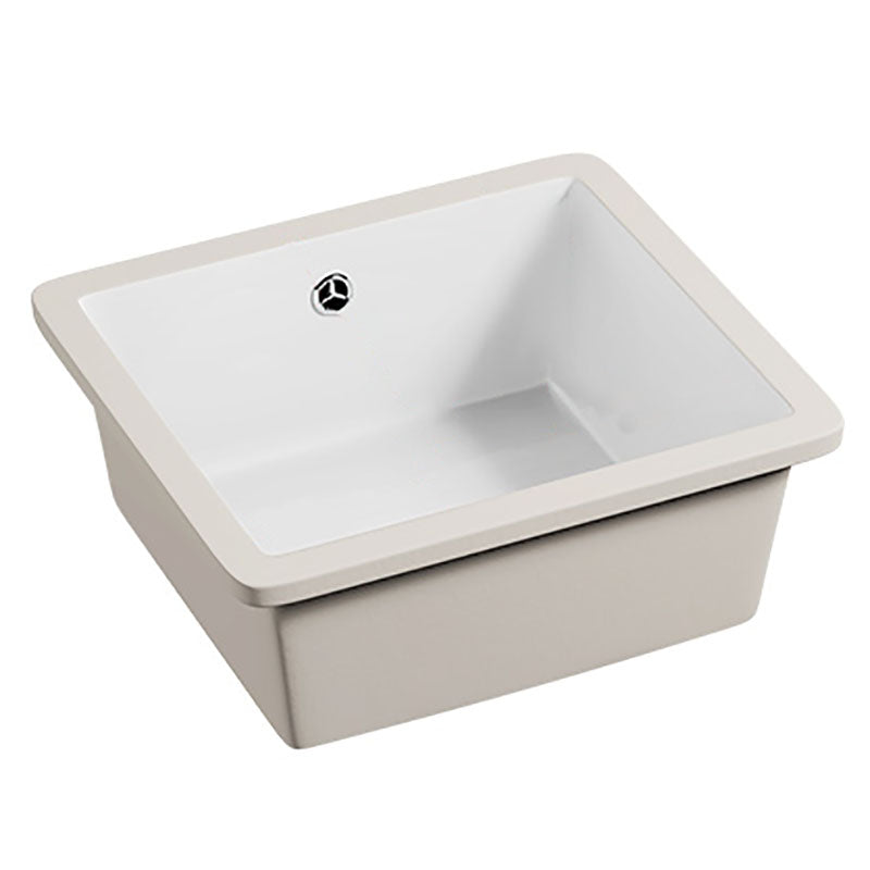 Modern Undermount Bathroom Sink Porcelain with Faucet Wash Stand Clearhalo 'Bathroom Remodel & Bathroom Fixtures' 'Bathroom Sinks & Faucet Components' 'Bathroom Sinks' 'bathroom_sink' 'Home Improvement' 'home_improvement' 'home_improvement_bathroom_sink' 7347593