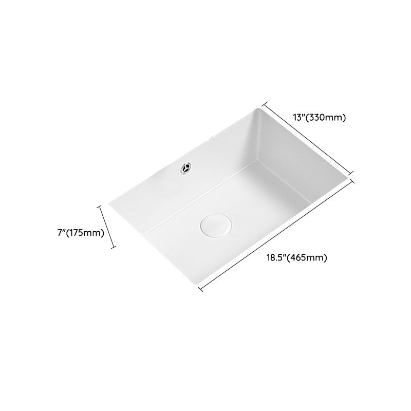Modern Undermount Bathroom Sink Porcelain with Faucet Wash Stand Clearhalo 'Bathroom Remodel & Bathroom Fixtures' 'Bathroom Sinks & Faucet Components' 'Bathroom Sinks' 'bathroom_sink' 'Home Improvement' 'home_improvement' 'home_improvement_bathroom_sink' 7347621