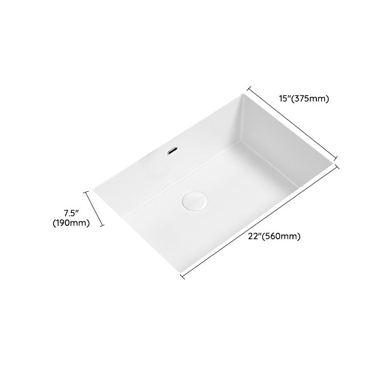 Modern Undermount Bathroom Sink Porcelain with Faucet Wash Stand Clearhalo 'Bathroom Remodel & Bathroom Fixtures' 'Bathroom Sinks & Faucet Components' 'Bathroom Sinks' 'bathroom_sink' 'Home Improvement' 'home_improvement' 'home_improvement_bathroom_sink' 7347625