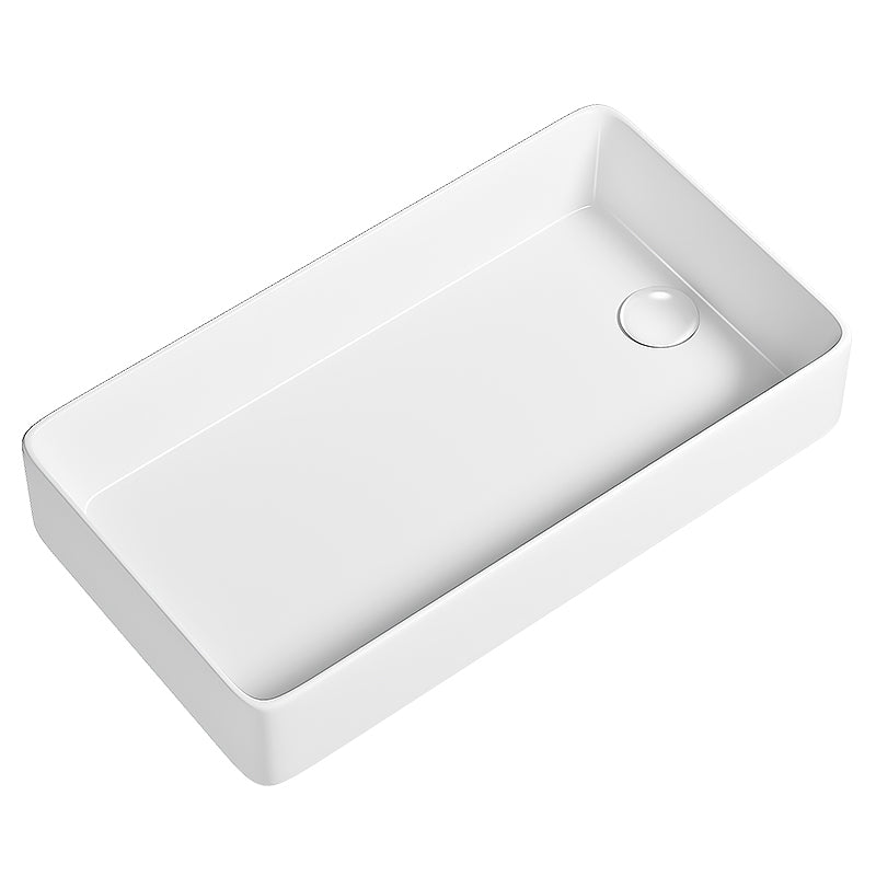 Traditional Vessel Bathroom Sink Porcelain with Pop-Up Drain Basin Sink Clearhalo 'Bathroom Remodel & Bathroom Fixtures' 'Bathroom Sinks & Faucet Components' 'Bathroom Sinks' 'bathroom_sink' 'Home Improvement' 'home_improvement' 'home_improvement_bathroom_sink' 7347654