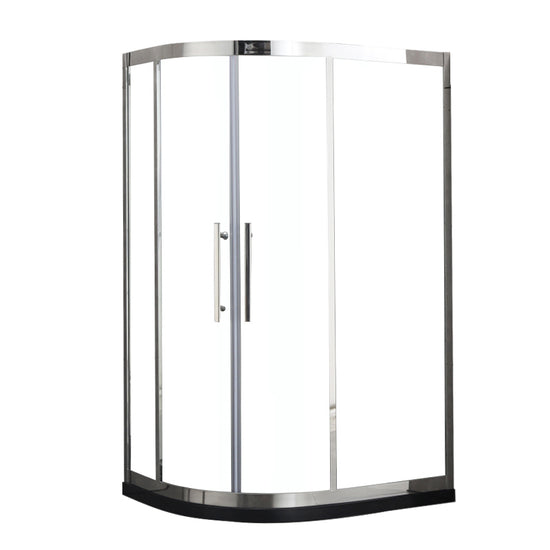 Transparent Shower Bath Door Double Sliding Tempered Shower Doors ...