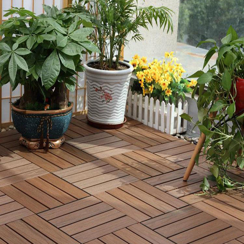 Modern Side Trim Piece Click-Locking Water Resistant Wood Flooring Tiles Dark Wood Clearhalo 'Flooring 'Hardwood Flooring' 'hardwood_flooring' 'Home Improvement' 'home_improvement' 'home_improvement_hardwood_flooring' Walls and Ceiling' 7347967