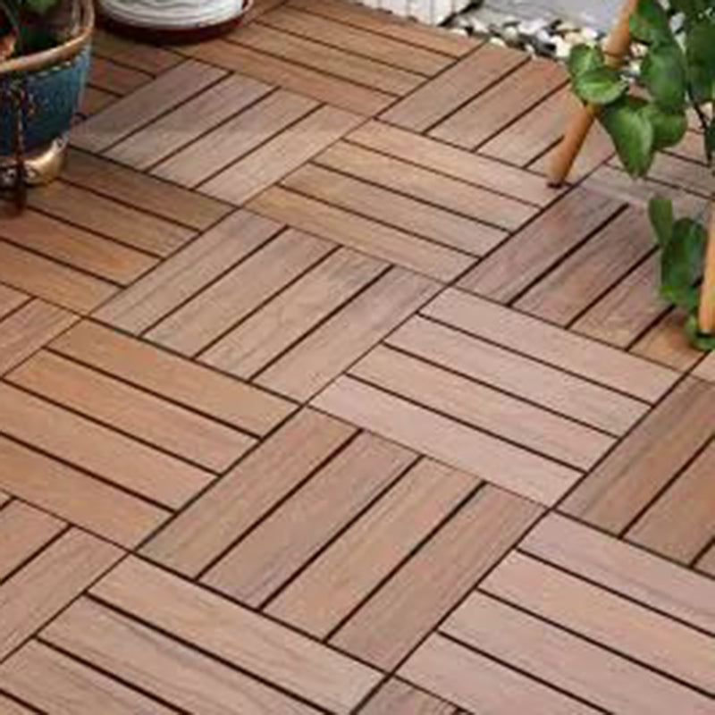 Modern Side Trim Piece Click-Locking Water Resistant Wood Flooring Tiles Teak Clearhalo 'Flooring 'Hardwood Flooring' 'hardwood_flooring' 'Home Improvement' 'home_improvement' 'home_improvement_hardwood_flooring' Walls and Ceiling' 7347968