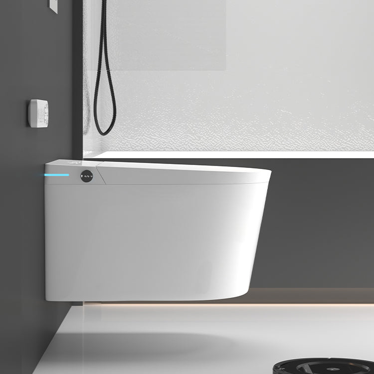 Elongated Wall Mounted Bidet Foot Sensor Wall Hung Toilet Set Clearhalo 'Bathroom Remodel & Bathroom Fixtures' 'Bidets' 'Home Improvement' 'home_improvement' 'home_improvement_bidets' 'Toilets & Bidets' 7348206