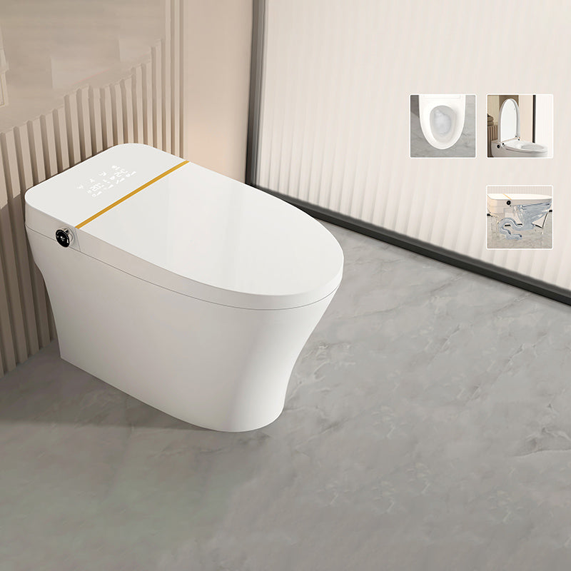 Minimalistic White Temperature Control Bidet Elongated Toilet Seat Bidet with Heated Seat Toilet Automatic Lid & Splash Proof (Top Configuration ) 16" Clearhalo 'Bathroom Remodel & Bathroom Fixtures' 'Bidets' 'Home Improvement' 'home_improvement' 'home_improvement_bidets' 'Toilets & Bidets' 7348240
