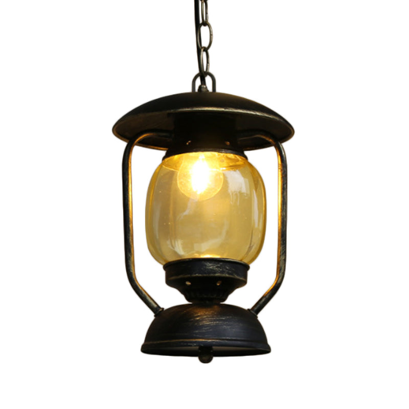 1 Light Yellow Glass Pendant Lighting Coastal Brass/Bronze Kerosene Corridor Metal Hanging Ceiling Light Clearhalo 'Art Deco Pendants' 'Cast Iron' 'Ceiling Lights' 'Ceramic' 'Crystal' 'Industrial Pendants' 'Industrial' 'Metal' 'Middle Century Pendants' 'Pendant Lights' 'Pendants' 'Tiffany' Lighting' 734882