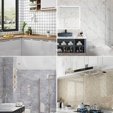 Rectangular Fire Resistant Tile PVC Singular Peel & Stick Tile for Backsplash Wall Clearhalo 'Flooring 'Home Improvement' 'home_improvement' 'home_improvement_peel_stick_blacksplash' 'Peel & Stick Backsplash Tile' 'peel_stick_blacksplash' 'Walls & Ceilings' Walls and Ceiling' 7349039