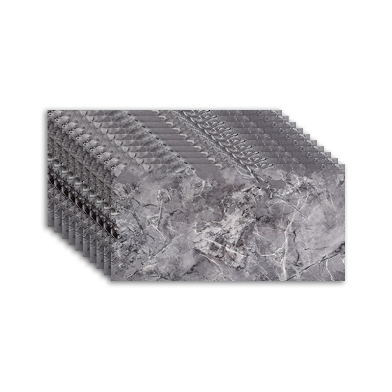 Rectangular Fire Resistant Tile PVC Singular Peel & Stick Tile for Backsplash Wall Grey Clearhalo 'Flooring 'Home Improvement' 'home_improvement' 'home_improvement_peel_stick_blacksplash' 'Peel & Stick Backsplash Tile' 'peel_stick_blacksplash' 'Walls & Ceilings' Walls and Ceiling' 7349044
