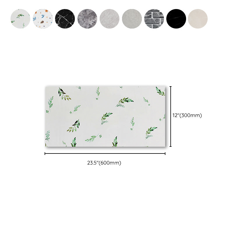 Rectangular Fire Resistant Tile PVC Singular Peel & Stick Tile for Backsplash Wall Clearhalo 'Flooring 'Home Improvement' 'home_improvement' 'home_improvement_peel_stick_blacksplash' 'Peel & Stick Backsplash Tile' 'peel_stick_blacksplash' 'Walls & Ceilings' Walls and Ceiling' 7349054