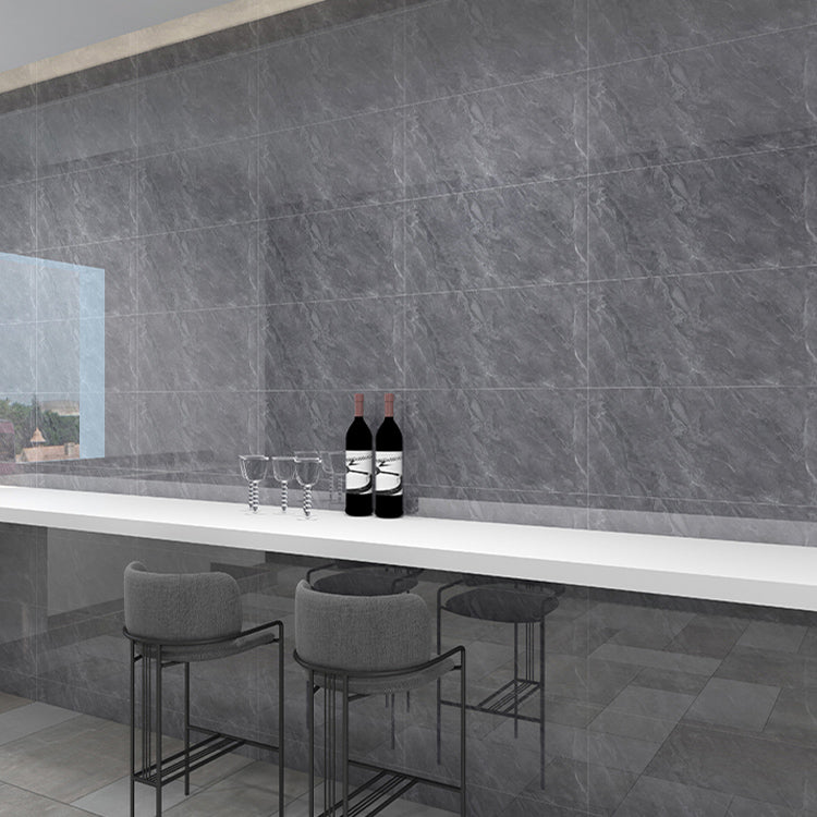 Rectangular Mildew Resistant Tile PVC Singular Peel & Stick Tile for Backsplash Wall Grey 100-Piece Set Clearhalo 'Flooring 'Home Improvement' 'home_improvement' 'home_improvement_peel_stick_blacksplash' 'Peel & Stick Backsplash Tile' 'peel_stick_blacksplash' 'Walls & Ceilings' Walls and Ceiling' 7349060