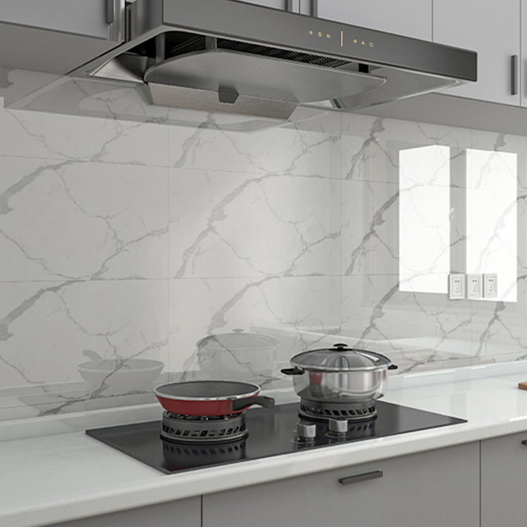 Rectangular Mildew Resistant Tile PVC Singular Peel & Stick Tile for Backsplash Wall Marble 100-Piece Set Clearhalo 'Flooring 'Home Improvement' 'home_improvement' 'home_improvement_peel_stick_blacksplash' 'Peel & Stick Backsplash Tile' 'peel_stick_blacksplash' 'Walls & Ceilings' Walls and Ceiling' 7349062