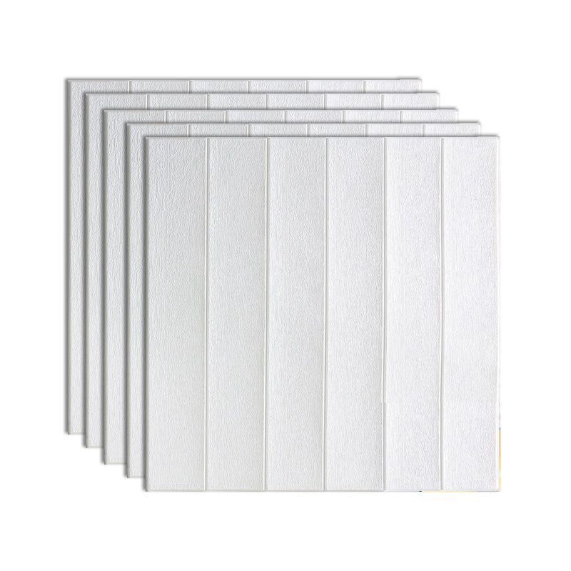 Modern Imitation Wood Grain Wall Access Panel Peel and Stick Foam Baseboard Panel White Standard Payment 5-Piece Set Clearhalo 'Flooring 'Home Improvement' 'home_improvement' 'home_improvement_wall_paneling' 'Wall Paneling' 'wall_paneling' 'Walls & Ceilings' Walls and Ceiling' 7349076
