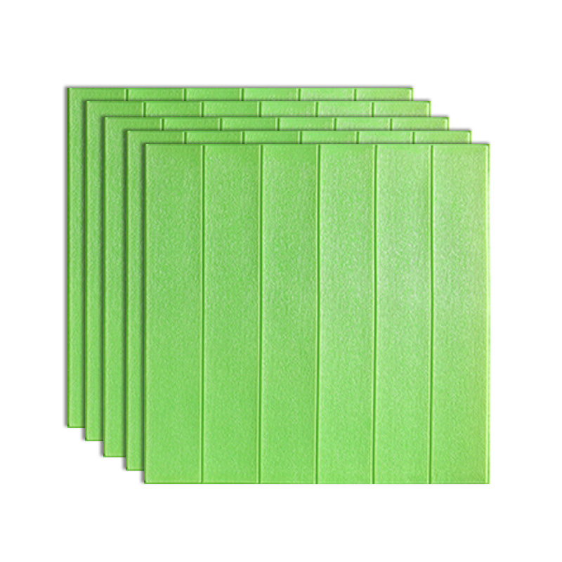 Modern Imitation Wood Grain Wall Access Panel Peel and Stick Foam Baseboard Panel Light Green Standard Payment 5-Piece Set Clearhalo 'Flooring 'Home Improvement' 'home_improvement' 'home_improvement_wall_paneling' 'Wall Paneling' 'wall_paneling' 'Walls & Ceilings' Walls and Ceiling' 7349085
