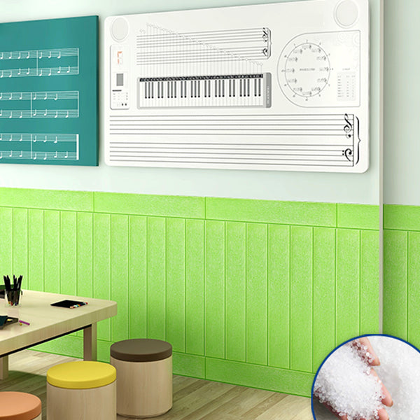 Modern Imitation Wood Grain Wall Access Panel Peel and Stick Foam Baseboard Panel Light Green Nano 5-Piece Set Clearhalo 'Flooring 'Home Improvement' 'home_improvement' 'home_improvement_wall_paneling' 'Wall Paneling' 'wall_paneling' 'Walls & Ceilings' Walls and Ceiling' 7349086