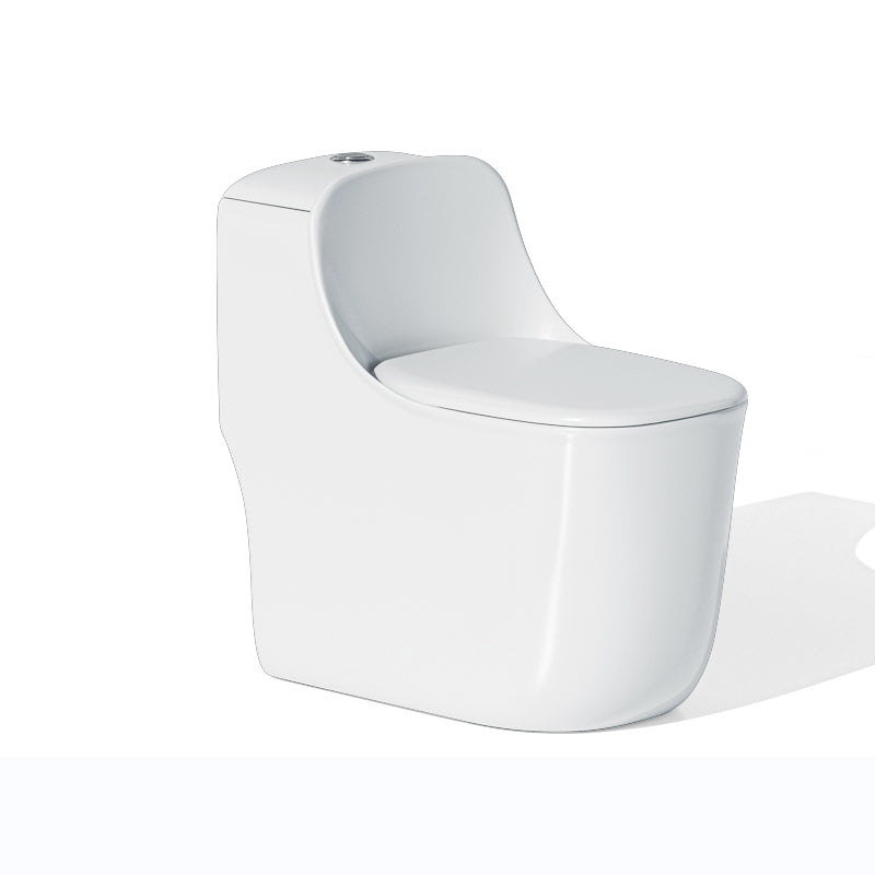 Traditional Floor Mount Toilet Slow Close Seat Included Toilet Bowl for Bathroom White 12" Clearhalo 'Bathroom Remodel & Bathroom Fixtures' 'Home Improvement' 'home_improvement' 'home_improvement_toilets' 'Toilets & Bidets' 'Toilets' 7349488