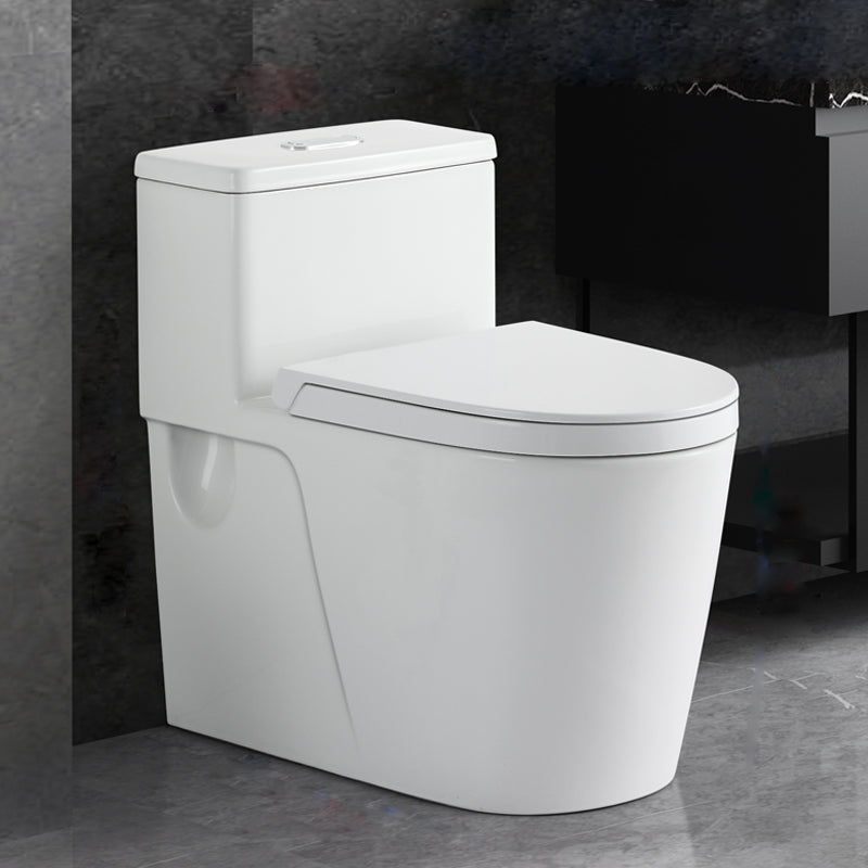Floor Mounted Urine Toilet One Piece Toilet Modern Siphon Jet Porcelain Toilet 16"L x 27"W x 26"H 12" Clearhalo 'Bathroom Remodel & Bathroom Fixtures' 'Home Improvement' 'home_improvement' 'home_improvement_toilets' 'Toilets & Bidets' 'Toilets' 7349503