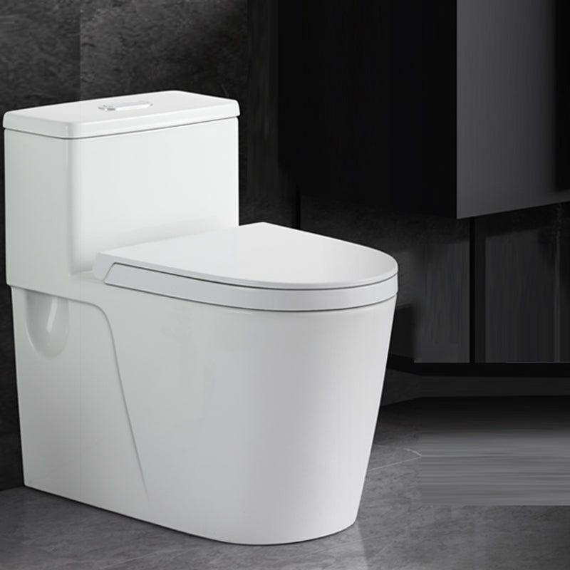 Floor Mounted Urine Toilet One Piece Toilet Modern Siphon Jet Porcelain Toilet Clearhalo 'Bathroom Remodel & Bathroom Fixtures' 'Home Improvement' 'home_improvement' 'home_improvement_toilets' 'Toilets & Bidets' 'Toilets' 7349506