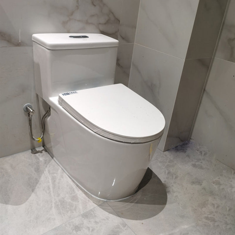 Floor Mounted Urine Toilet One Piece Toilet Modern Siphon Jet Porcelain Toilet Clearhalo 'Bathroom Remodel & Bathroom Fixtures' 'Home Improvement' 'home_improvement' 'home_improvement_toilets' 'Toilets & Bidets' 'Toilets' 7349513