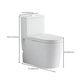 Floor Mounted Urine Toilet One Piece Toilet Modern Siphon Jet Porcelain Toilet Clearhalo 'Bathroom Remodel & Bathroom Fixtures' 'Home Improvement' 'home_improvement' 'home_improvement_toilets' 'Toilets & Bidets' 'Toilets' 7349515