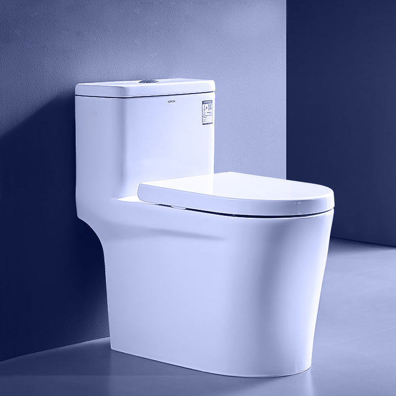Floor Mounted Porcelain Urine Toilet Traditional Siphon Jet Toilet 15"L x 27"W x 26"H White 16" Clearhalo 'Bathroom Remodel & Bathroom Fixtures' 'Home Improvement' 'home_improvement' 'home_improvement_toilets' 'Toilets & Bidets' 'Toilets' 7349520