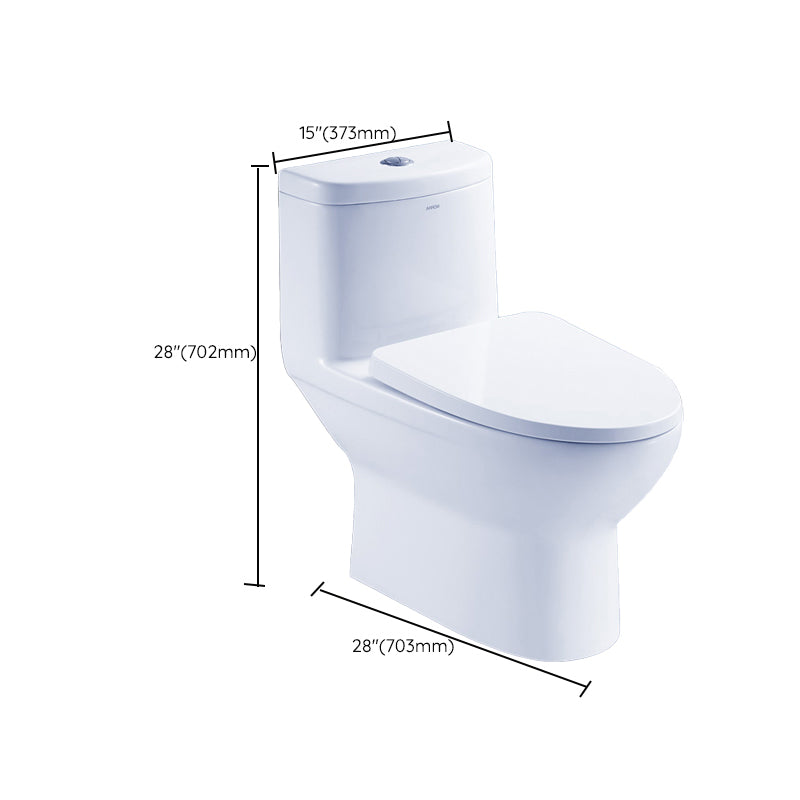 Floor Mounted Porcelain Urine Toilet Traditional Siphon Jet Toilet Clearhalo 'Bathroom Remodel & Bathroom Fixtures' 'Home Improvement' 'home_improvement' 'home_improvement_toilets' 'Toilets & Bidets' 'Toilets' 7349532