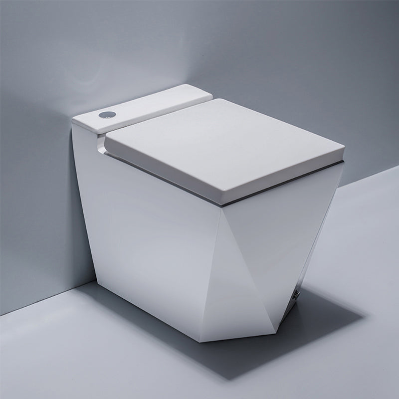 Floor Mounted Urine Toilet One Piece Toilet Modern Porcelain Toilet 14"L x 23"W x 18"H White 16" Clearhalo 'Bathroom Remodel & Bathroom Fixtures' 'Home Improvement' 'home_improvement' 'home_improvement_toilets' 'Toilets & Bidets' 'Toilets' 7349542
