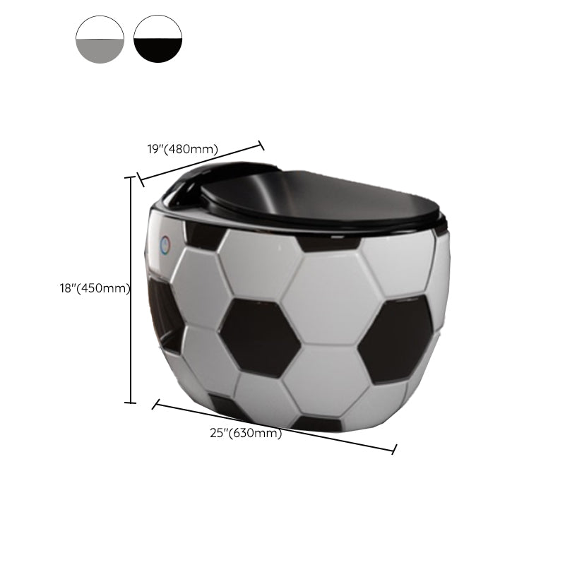 Floor Mounted Urine Toilet One Piece Toilet Modern Porcelain Toilet Clearhalo 'Bathroom Remodel & Bathroom Fixtures' 'Home Improvement' 'home_improvement' 'home_improvement_toilets' 'Toilets & Bidets' 'Toilets' 7349553