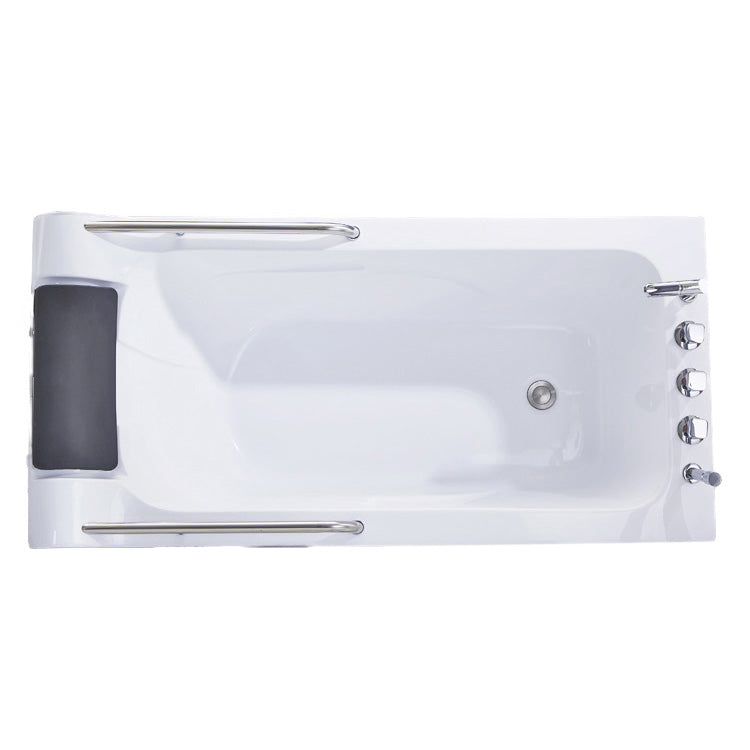 Modern Rectangular Soaking Bathtub Acrylic Stand Alone White Bath Clearhalo 'Bathroom Remodel & Bathroom Fixtures' 'Bathtubs' 'Home Improvement' 'home_improvement' 'home_improvement_bathtubs' 'Showers & Bathtubs' 7349566
