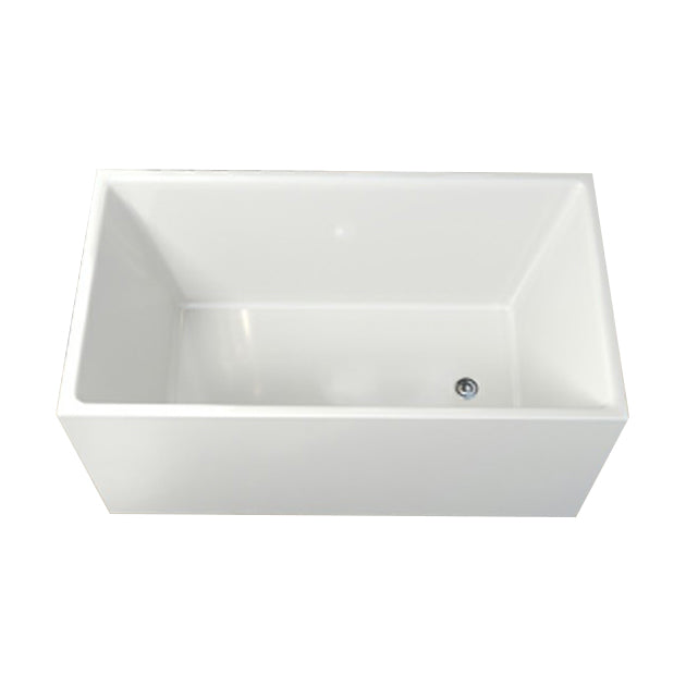 Modern Back to Wall Bathtub Rectangular Antique Finish Soaking Bath Clearhalo 'Bathroom Remodel & Bathroom Fixtures' 'Bathtubs' 'Home Improvement' 'home_improvement' 'home_improvement_bathtubs' 'Showers & Bathtubs' 7349613