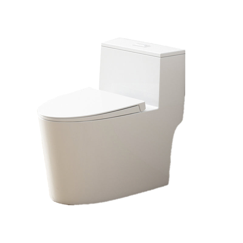 Modern White Floor Mount Toilet Seat Included Toilet Bowl for Bathroom Clearhalo 'Bathroom Remodel & Bathroom Fixtures' 'Home Improvement' 'home_improvement' 'home_improvement_toilets' 'Toilets & Bidets' 'Toilets' 7349863