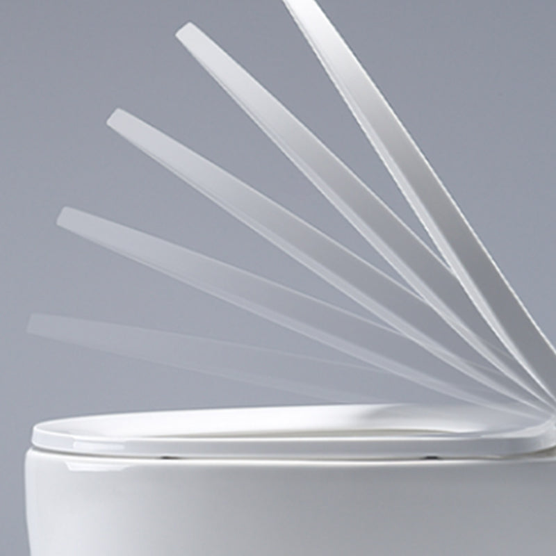 Modern White Floor Mount Toilet Seat Included Toilet Bowl for Bathroom Clearhalo 'Bathroom Remodel & Bathroom Fixtures' 'Home Improvement' 'home_improvement' 'home_improvement_toilets' 'Toilets & Bidets' 'Toilets' 7349866