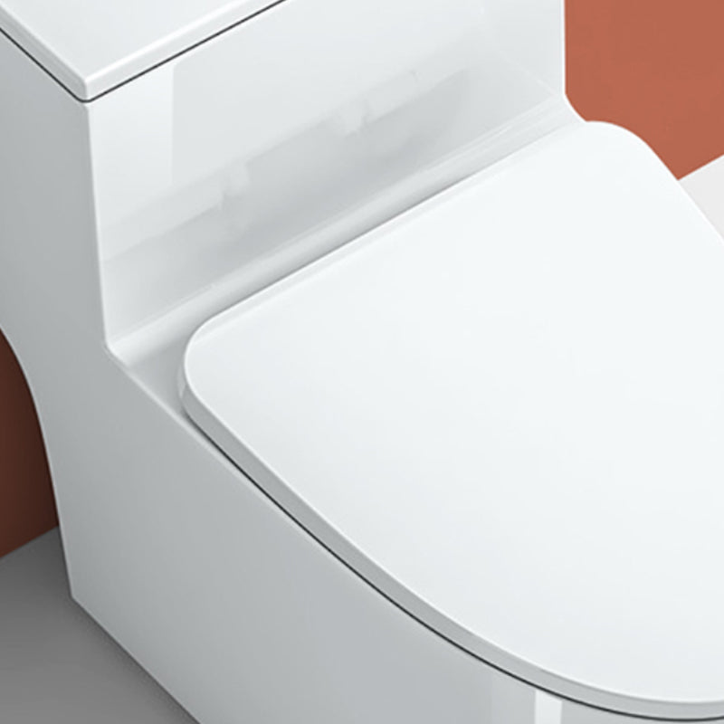 Modern White Floor Mount Toilet Seat Included Toilet Bowl for Bathroom Clearhalo 'Bathroom Remodel & Bathroom Fixtures' 'Home Improvement' 'home_improvement' 'home_improvement_toilets' 'Toilets & Bidets' 'Toilets' 7349868