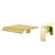 Wall Mount Bathroom Faucet Waterfall Spout Lever Handle 2 Holes Bathroom Sink Faucet Gold Clearhalo 'Bathroom Remodel & Bathroom Fixtures' 'Bathroom Sink Faucets' 'Bathroom Sinks & Faucet Components' 'bathroom_sink_faucets' 'Home Improvement' 'home_improvement' 'home_improvement_bathroom_sink_faucets' 7349962
