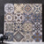Morocco Square Tile Flower Pattern Singular Tile for Bathroom Gun Grey Clearhalo 'Floor Tiles & Wall Tiles' 'floor_tiles_wall_tiles' 'Flooring 'Home Improvement' 'home_improvement' 'home_improvement_floor_tiles_wall_tiles' Walls and Ceiling' 7350124