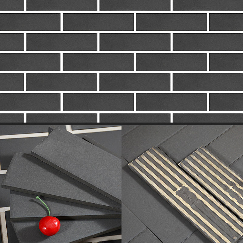 Gray Grid Mosaic Wall & Floor Tile Rectangular Outdoor Floor Tile Black Clearhalo 'Floor Tiles & Wall Tiles' 'floor_tiles_wall_tiles' 'Flooring 'Home Improvement' 'home_improvement' 'home_improvement_floor_tiles_wall_tiles' Walls and Ceiling' 7350176