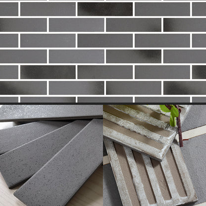 Gray Grid Mosaic Wall & Floor Tile Rectangular Outdoor Floor Tile Dark Gray-Black Clearhalo 'Floor Tiles & Wall Tiles' 'floor_tiles_wall_tiles' 'Flooring 'Home Improvement' 'home_improvement' 'home_improvement_floor_tiles_wall_tiles' Walls and Ceiling' 7350178