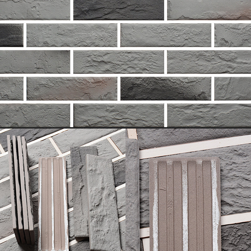 Gray Grid Mosaic Wall & Floor Tile Rectangular Outdoor Floor Tile Gray-White Clearhalo 'Floor Tiles & Wall Tiles' 'floor_tiles_wall_tiles' 'Flooring 'Home Improvement' 'home_improvement' 'home_improvement_floor_tiles_wall_tiles' Walls and Ceiling' 7350187