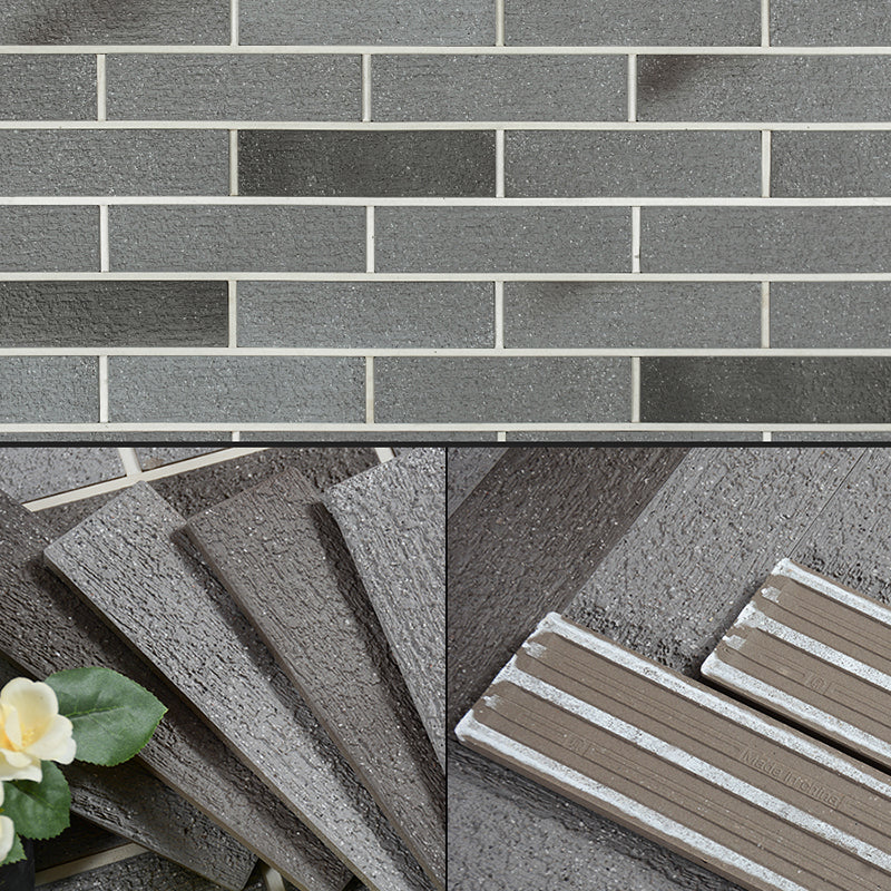 Gray Grid Mosaic Wall & Floor Tile Rectangular Outdoor Floor Tile Gray-Green Clearhalo 'Floor Tiles & Wall Tiles' 'floor_tiles_wall_tiles' 'Flooring 'Home Improvement' 'home_improvement' 'home_improvement_floor_tiles_wall_tiles' Walls and Ceiling' 7350191