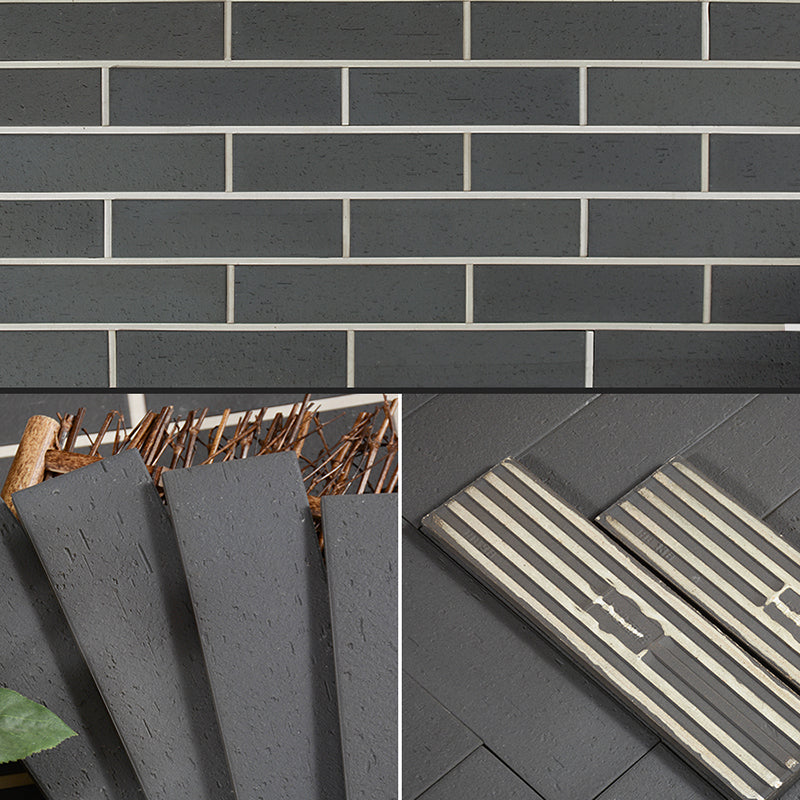 Gray Grid Mosaic Wall & Floor Tile Rectangular Outdoor Floor Tile Carbon Clearhalo 'Floor Tiles & Wall Tiles' 'floor_tiles_wall_tiles' 'Flooring 'Home Improvement' 'home_improvement' 'home_improvement_floor_tiles_wall_tiles' Walls and Ceiling' 7350192