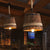 1 Light Pendant Light Fixture Farmhouse Bucket Shade Wood Suspension Lamp with Rope Rod Wood Clearhalo 'Ceiling Lights' 'Industrial Pendants' 'Industrial' 'Middle Century Pendants' 'Pendant Lights' 'Pendants' 'Tiffany' Lighting' 735112