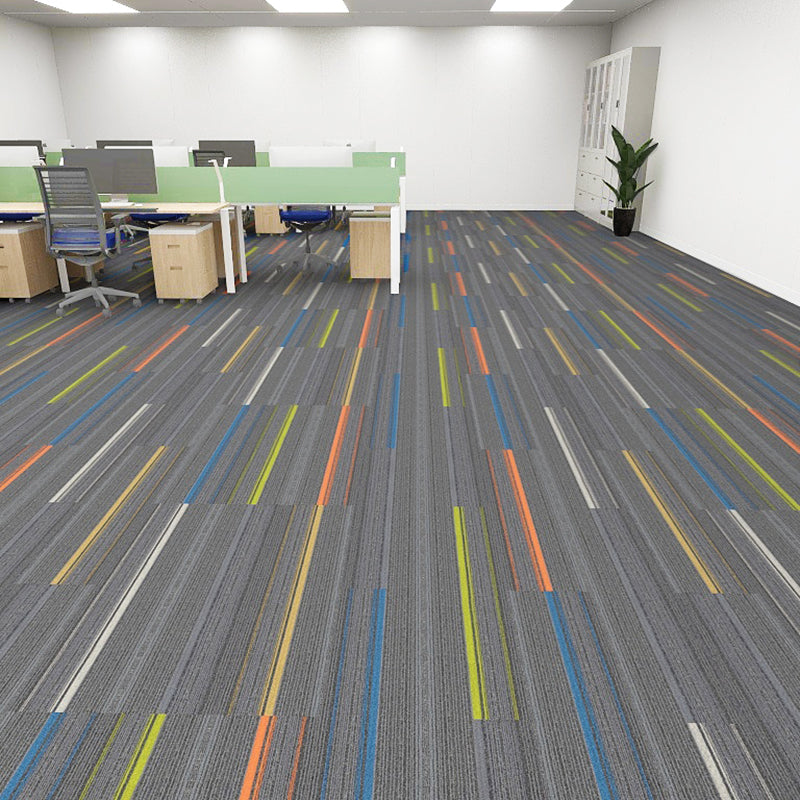 Modern Carpet Tile Level Loop Self Adhesive Fire Resistant Carpet Tiles Yellow Grey Blue 60-Piece Set Clearhalo 'Carpet Tiles & Carpet Squares' 'carpet_tiles_carpet_squares' 'Flooring 'Home Improvement' 'home_improvement' 'home_improvement_carpet_tiles_carpet_squares' Walls and Ceiling' 7351641